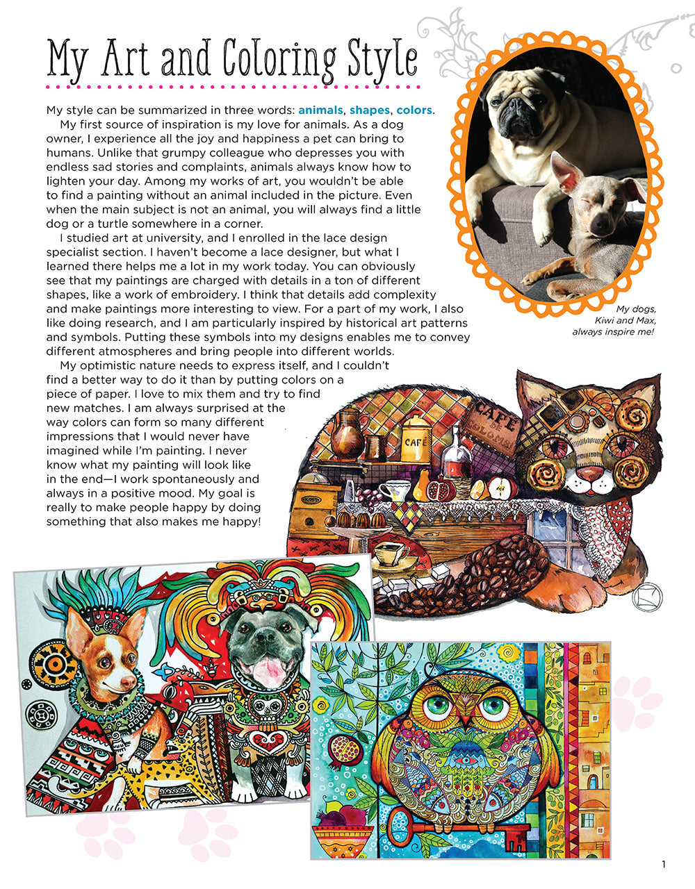 Keepsake Kitties Coloring Book - Fox Chapel Publishing Co.