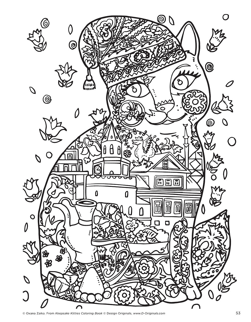 Keepsake Kitties Coloring Book - Fox Chapel Publishing Co.