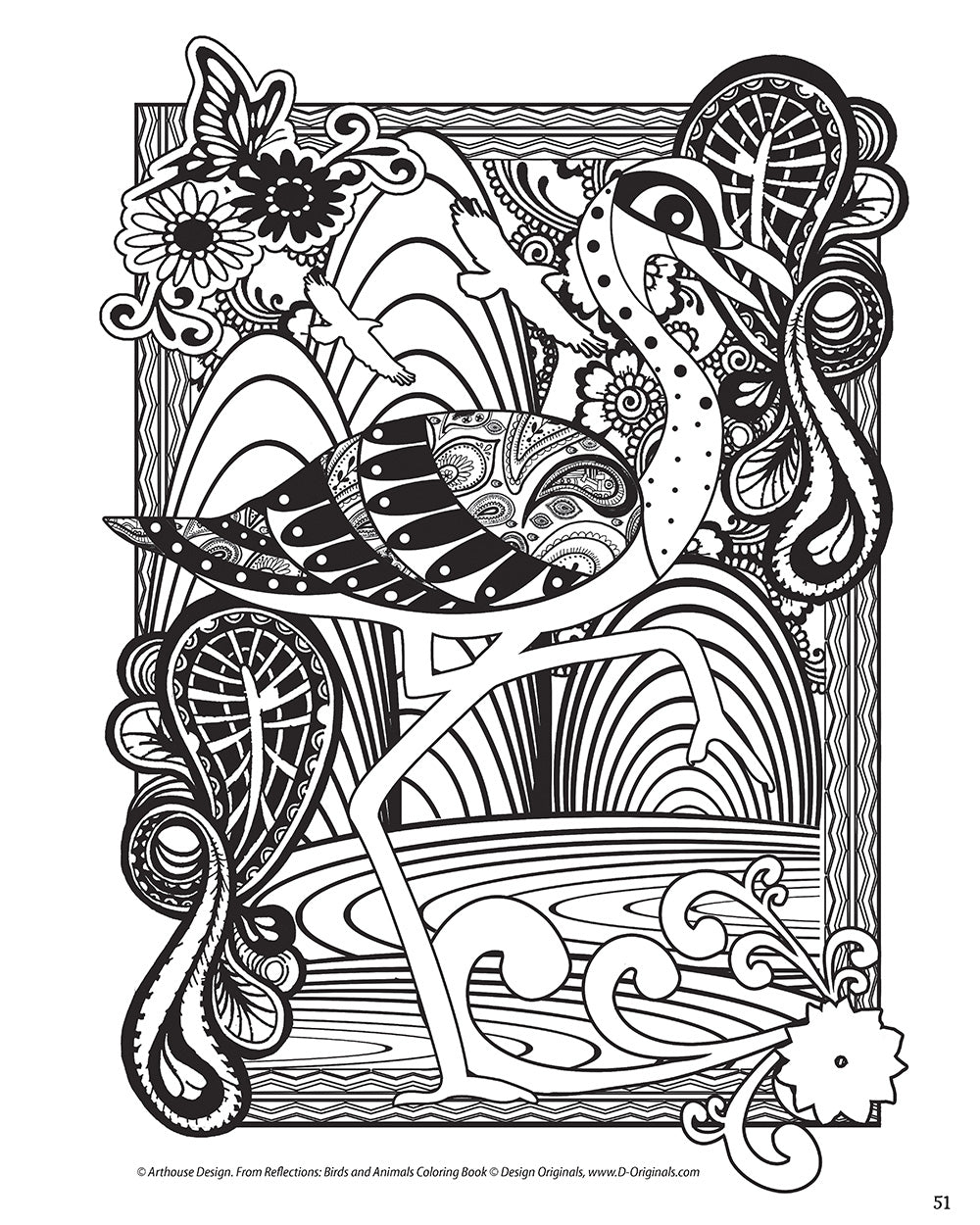 Reflections: Birds and Animals Coloring Book - Fox Chapel Publishing Co.