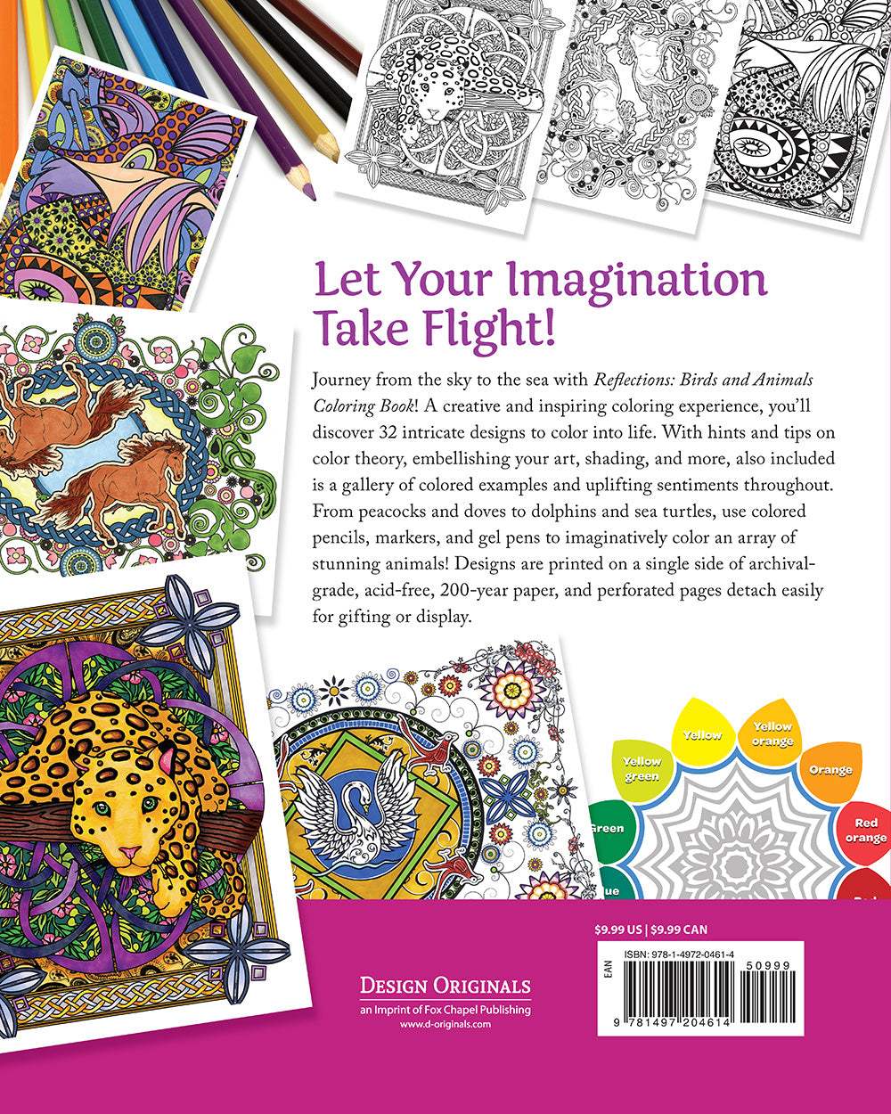 Reflections: Birds and Animals Coloring Book - Fox Chapel Publishing Co.