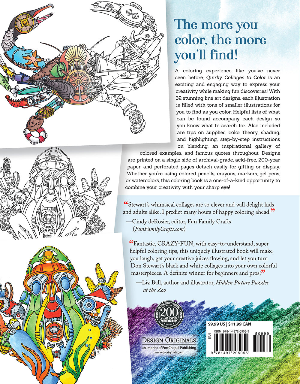 Quirky Collages to Color - Fox Chapel Publishing Co.