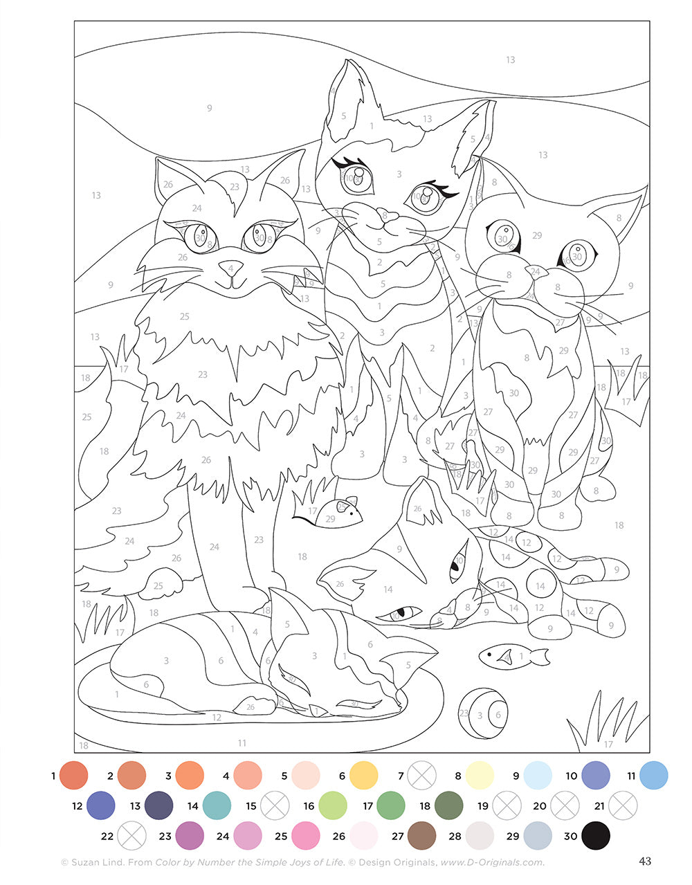 Color by Number the Simple Joys of Life - Fox Chapel Publishing Co.