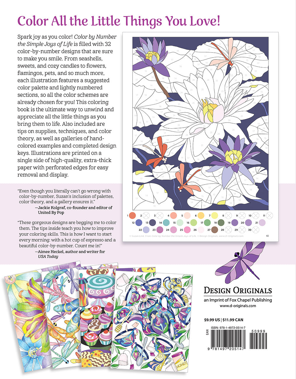 Color by Number the Simple Joys of Life - Fox Chapel Publishing Co.