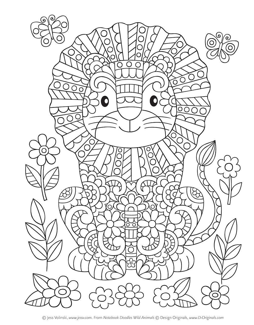 Notebook Doodles Wild Animals - Fox Chapel Publishing Co.