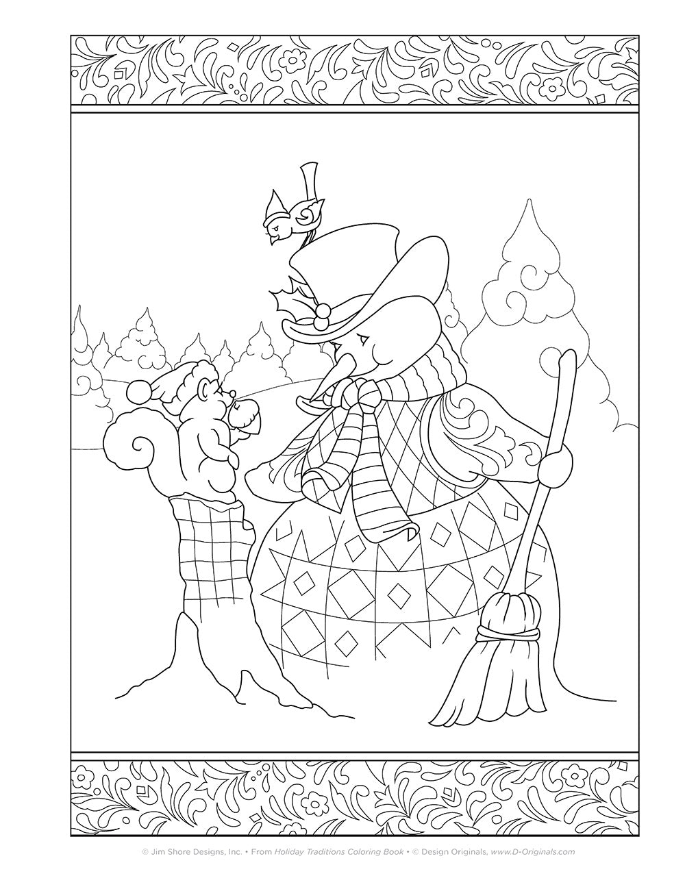 Jim Shore Holiday Traditions Coloring Book - Fox Chapel Publishing Co.