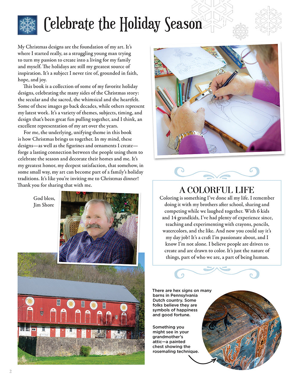 Jim Shore Holiday Traditions Coloring Book - Fox Chapel Publishing Co.