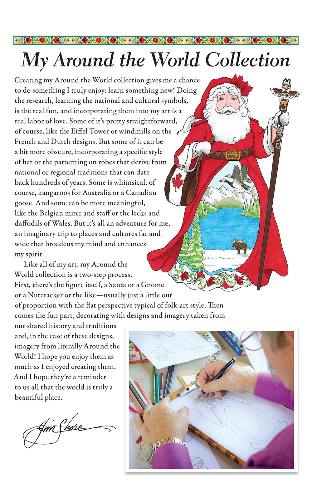 Jim Shore Santas, Gnomes, and Nutcrackers Around the World Coloring Book - Fox Chapel Publishing Co.