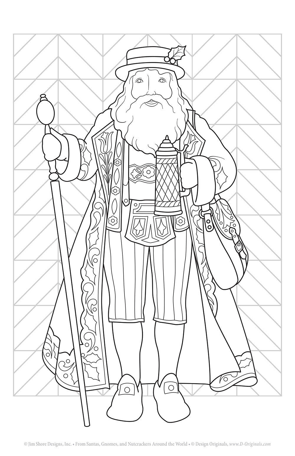 Jim Shore Santas, Gnomes, and Nutcrackers Around the World Coloring Book - Fox Chapel Publishing Co.