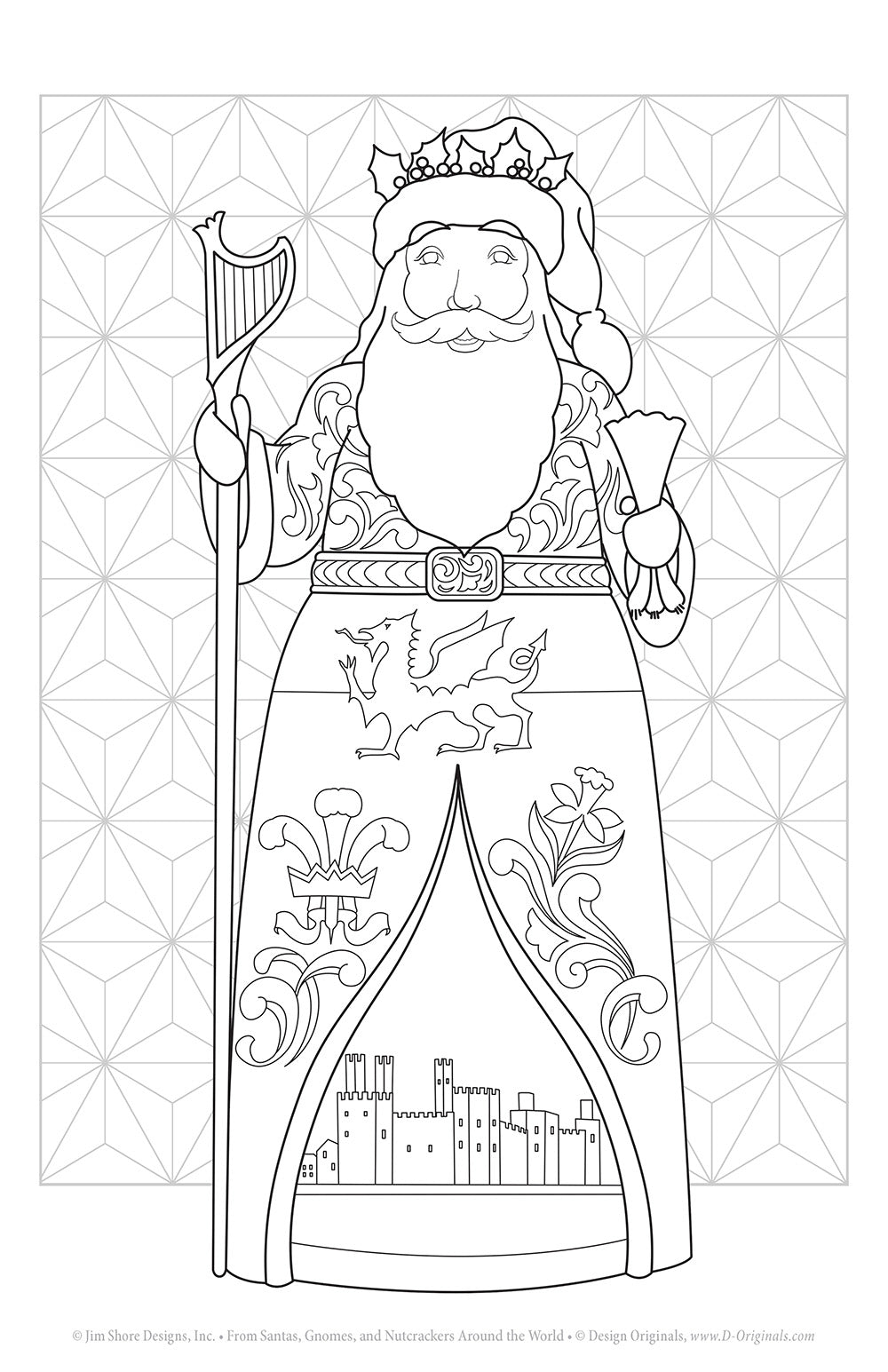 Jim Shore Santas, Gnomes, and Nutcrackers Around the World Coloring Book - Fox Chapel Publishing Co.