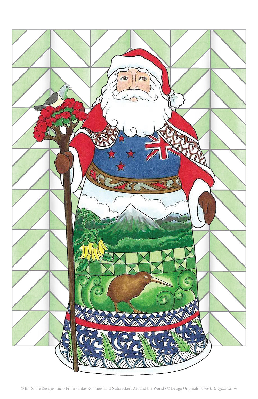 Jim Shore Santas, Gnomes, and Nutcrackers Around the World Coloring Book - Fox Chapel Publishing Co.