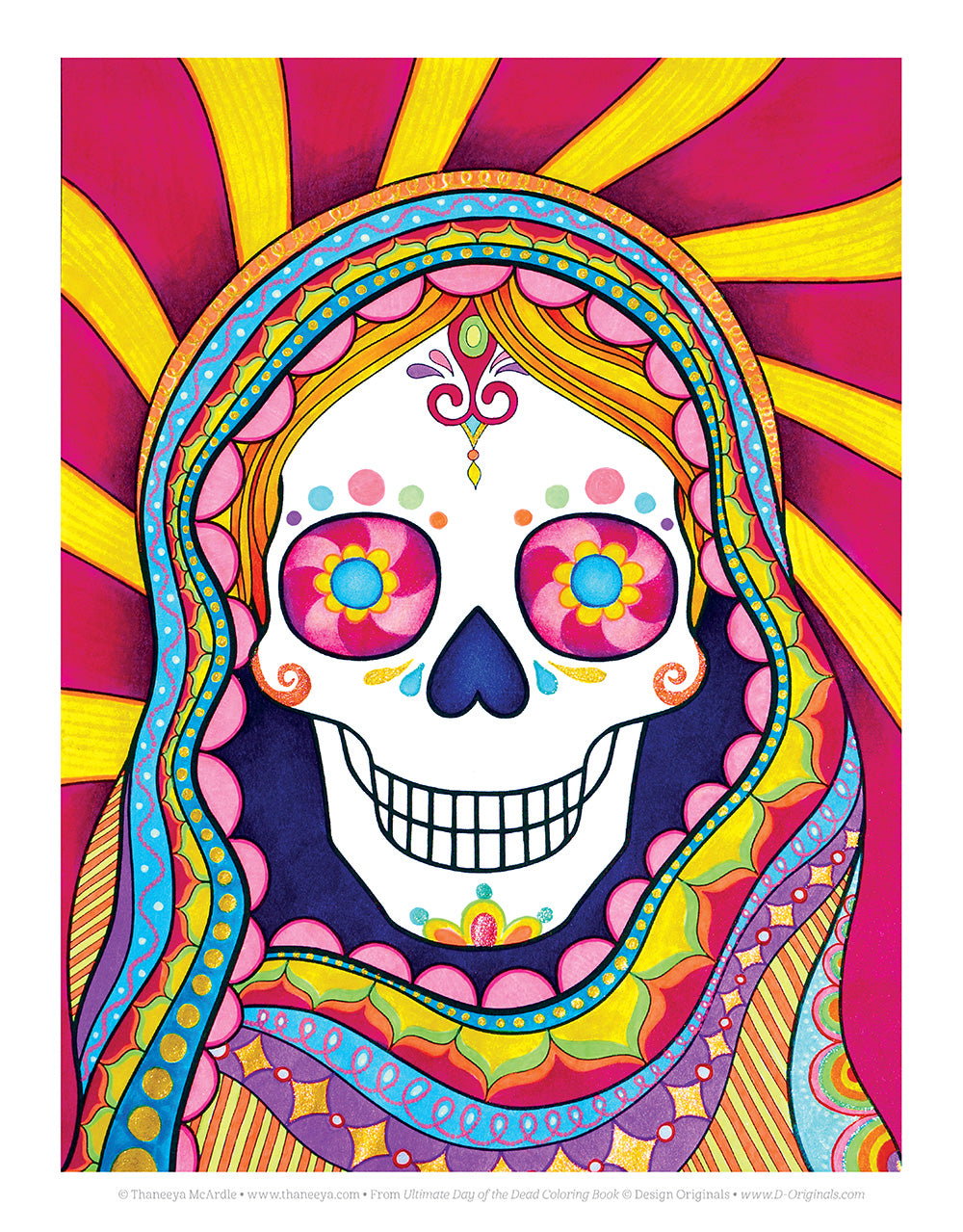 Sugar Skull Art: Colorful Day of the Dead Art by Thaneeya McArdle