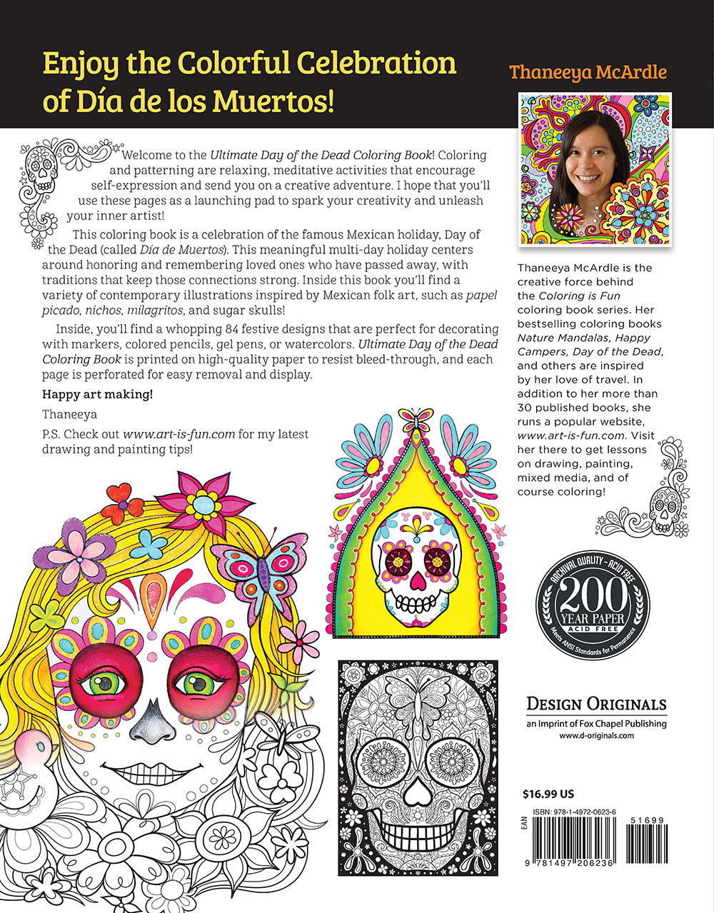 Ultimate Day of the Dead Coloring Book - Fox Chapel Publishing Co.