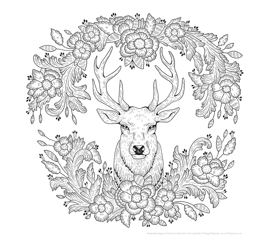 Forest Mandalas Coloring Book