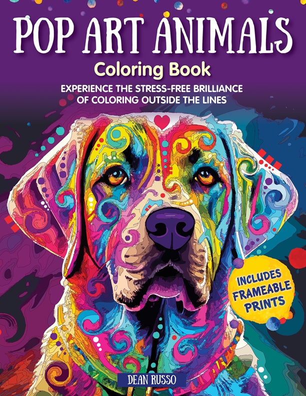 Pop Art Animals Coloring Book