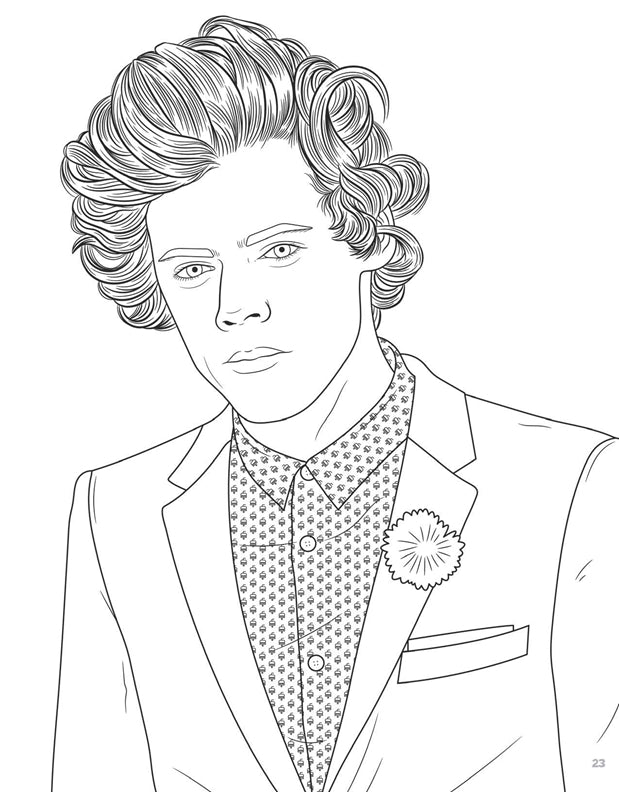 Super Fabulous Harry Styles Coloring & Activity Book