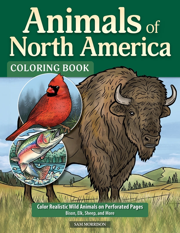 Animals of North America Coloring Book