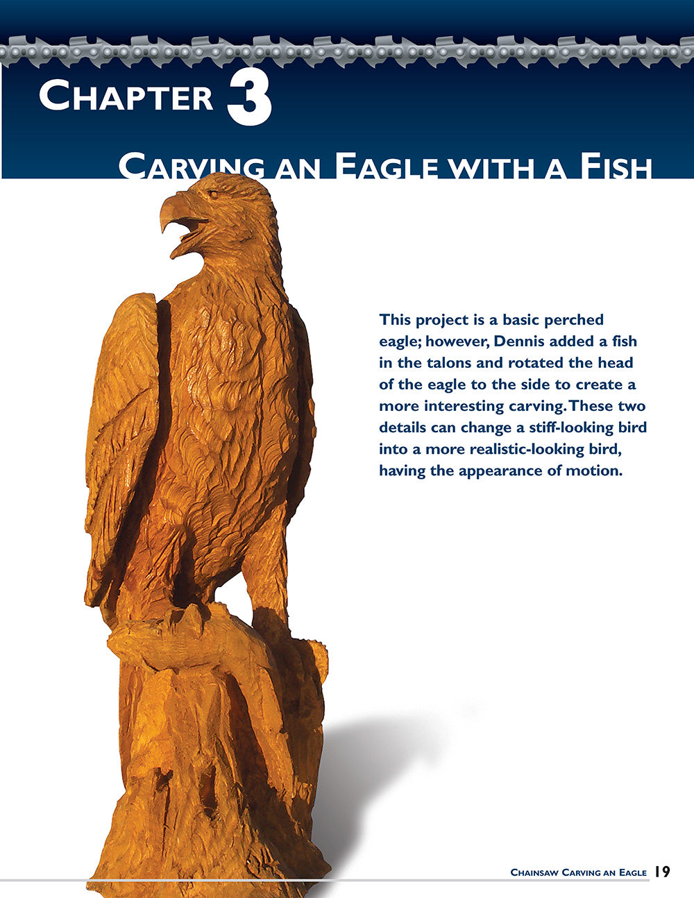 Chainsaw Carving an Eagle