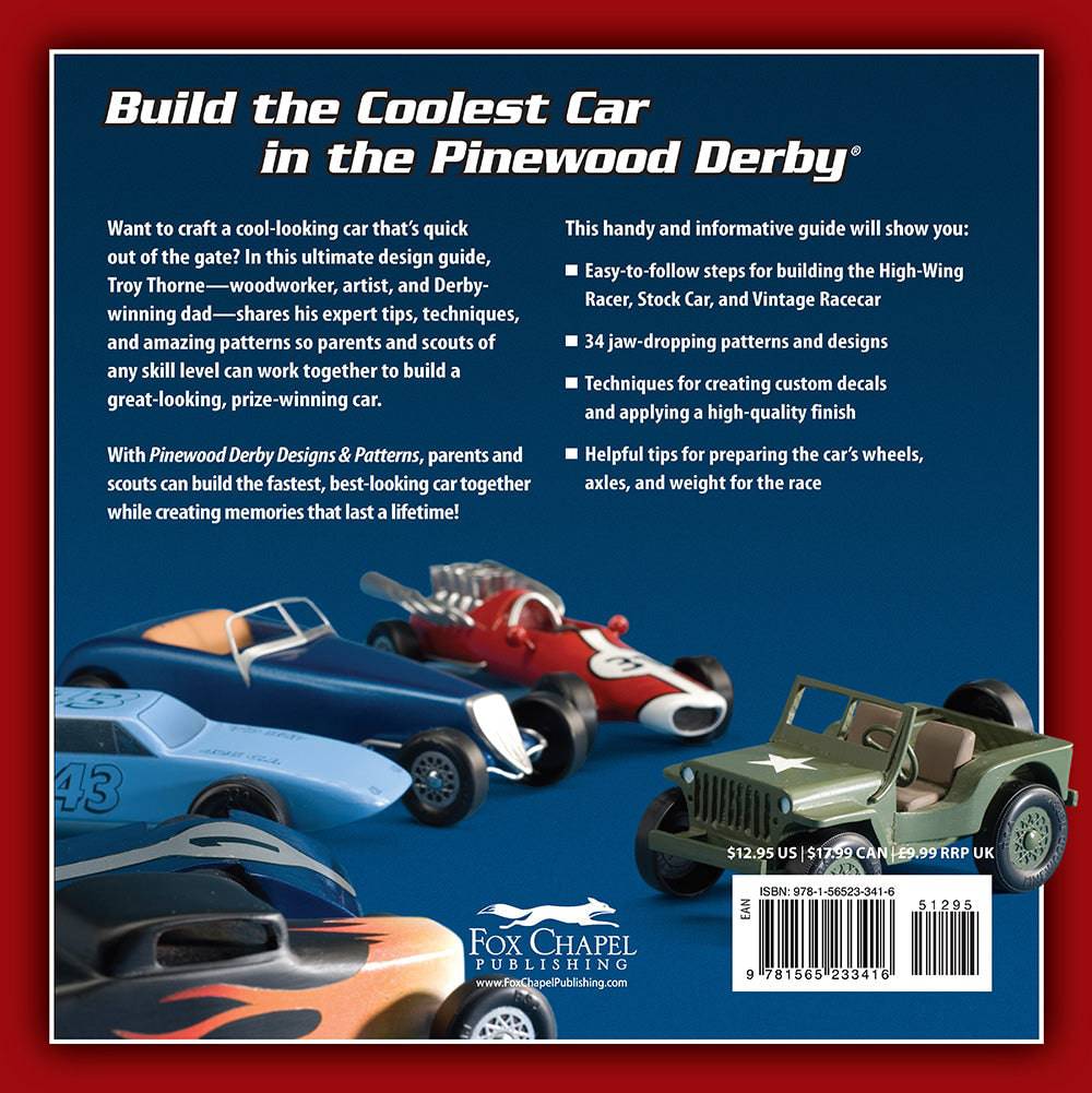 Pinewood Derby Designs & Patterns - Fox Chapel Publishing Co.