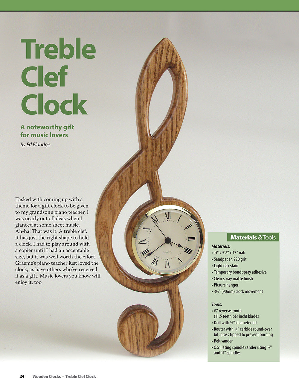 Wooden Clocks - Fox Chapel Publishing Co.