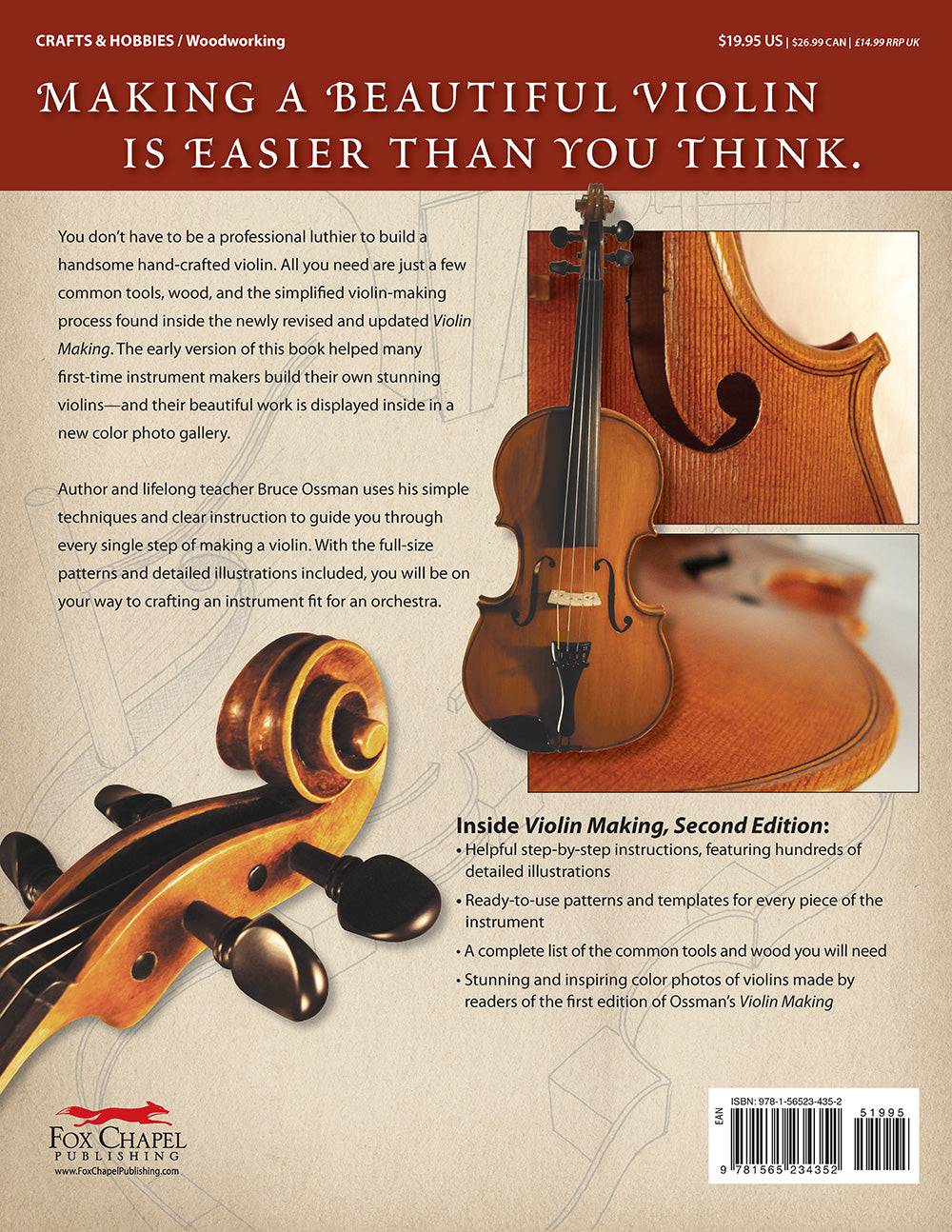 Violin Making, Second Edition Revised and Expanded - Fox Chapel Publishing Co.