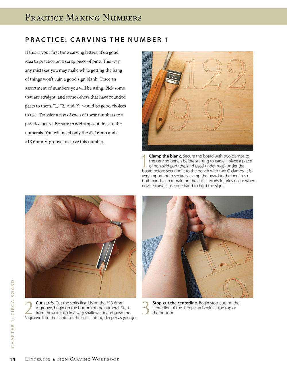 Lettering & Sign Carving Workbook - Fox Chapel Publishing Co.