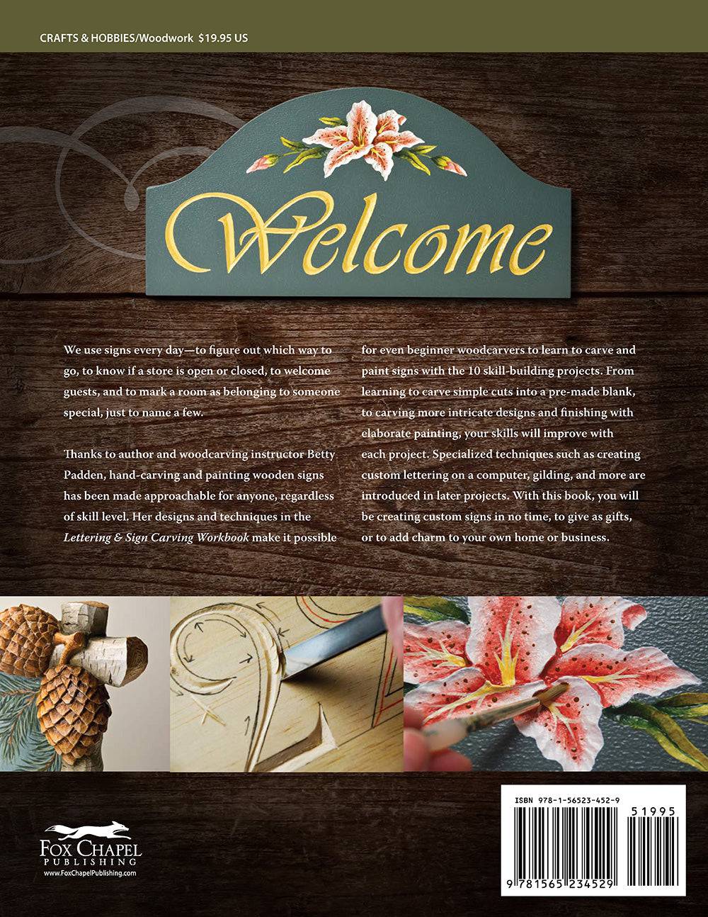 Lettering & Sign Carving Workbook - Fox Chapel Publishing Co.