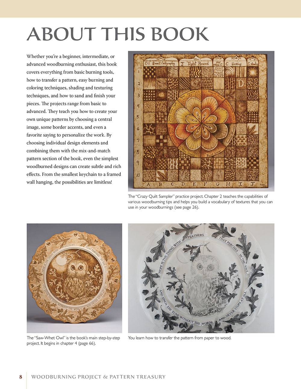 Woodburning Project & Pattern Treasury - Fox Chapel Publishing Co.