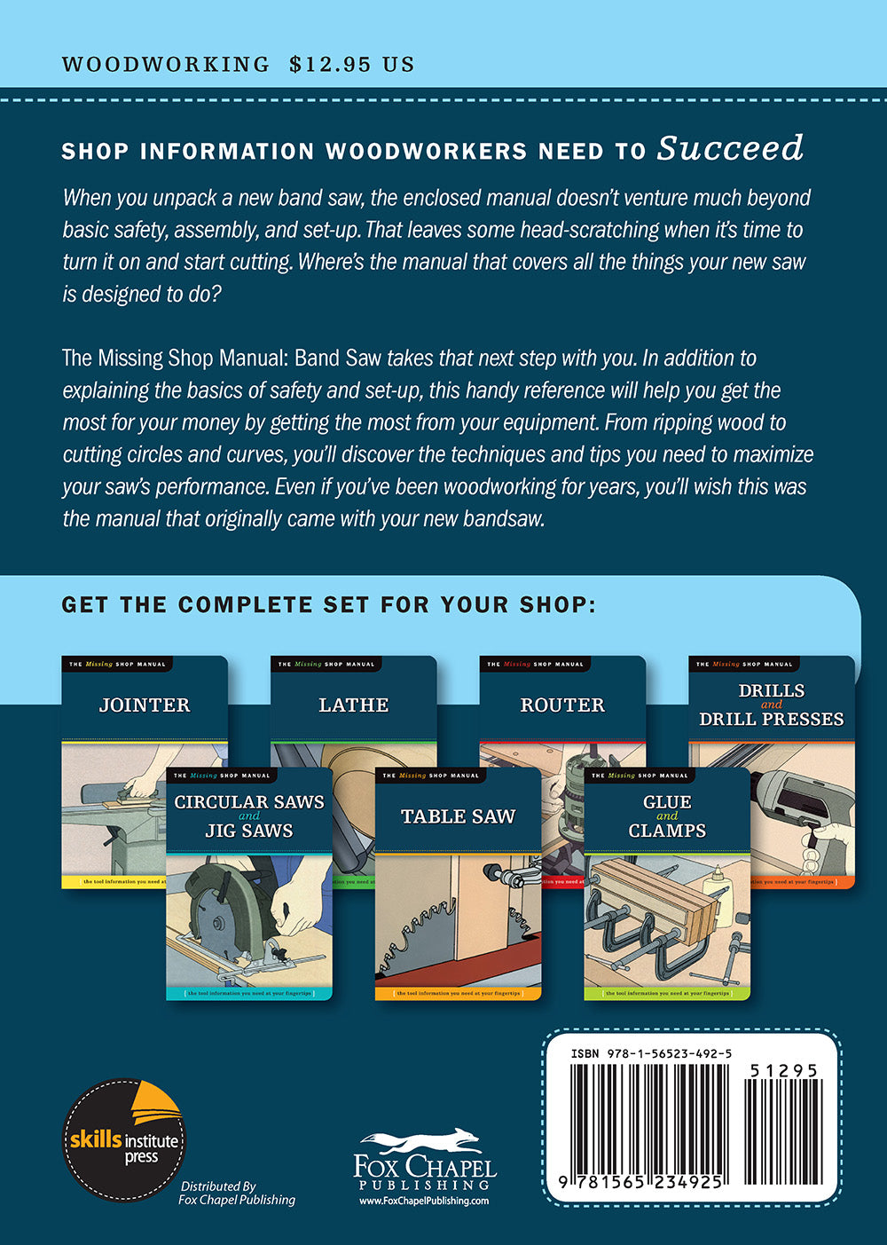 Band Saw (Missing Shop Manual) - Fox Chapel Publishing Co.