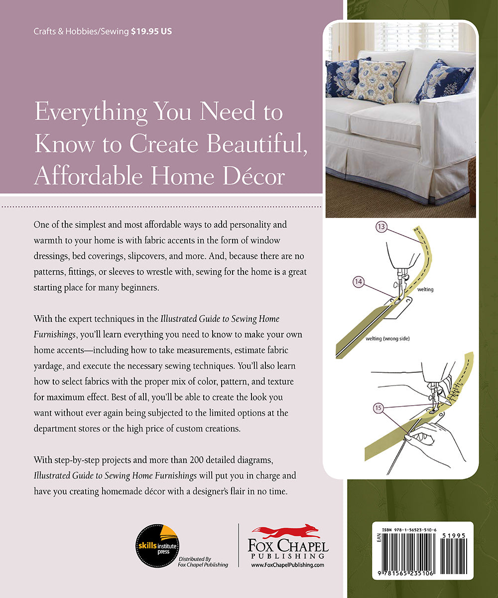 Illustrated Guide to Sewing Home Furnishings - Fox Chapel Publishing Co.