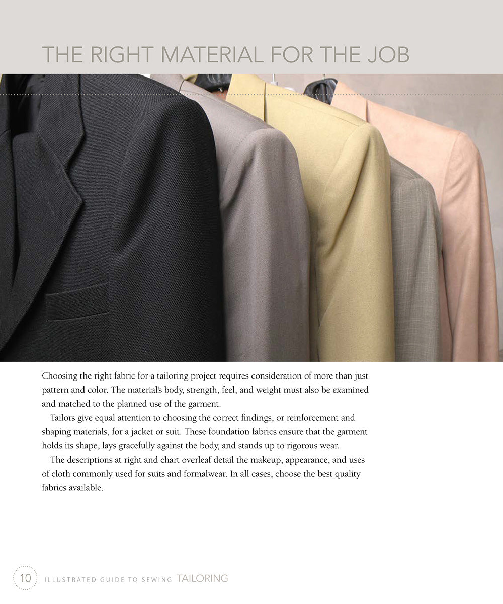 Illustrated Guide to Sewing: Tailoring - Fox Chapel Publishing Co.