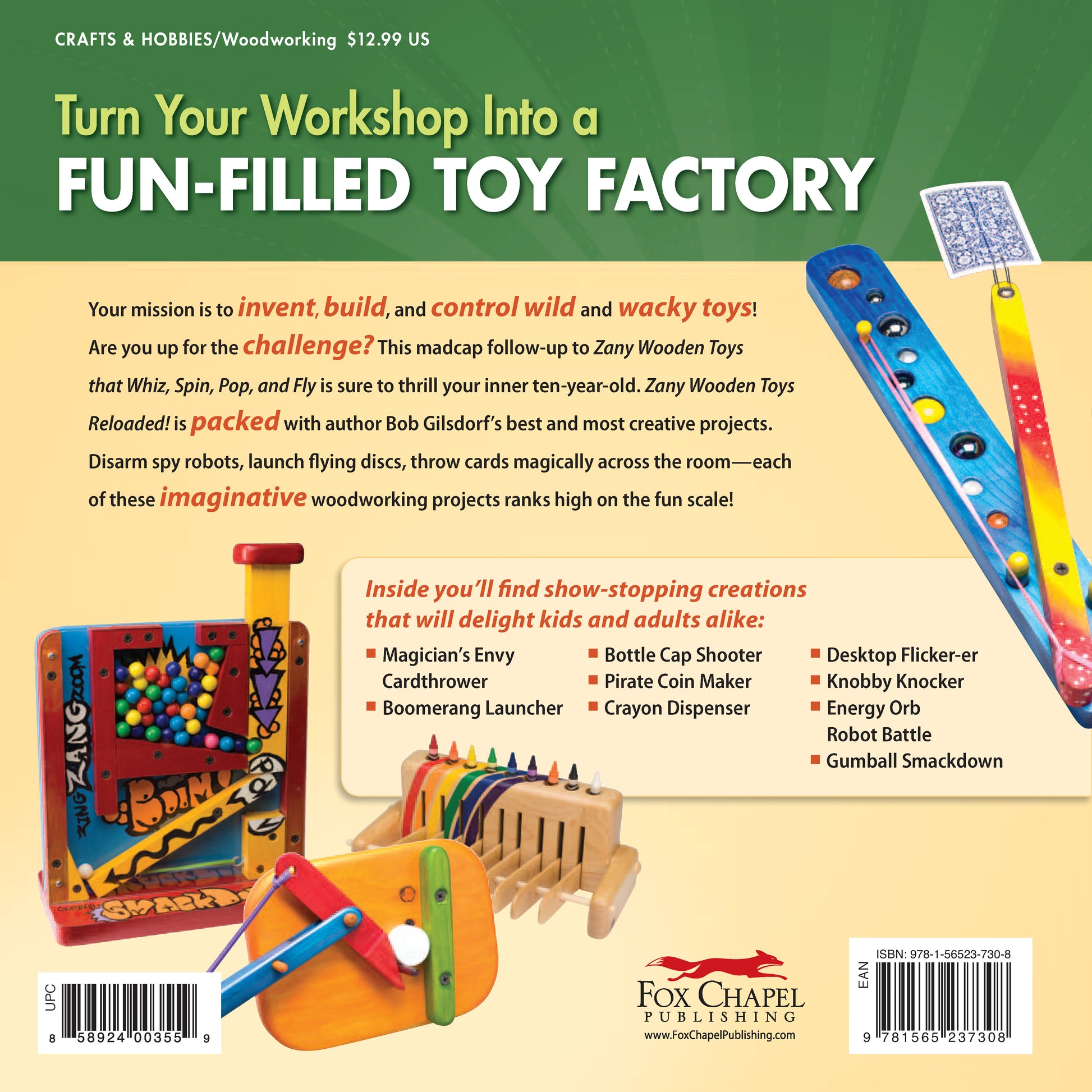 Zany Wooden Toys Reloaded! - Fox Chapel Publishing Co.