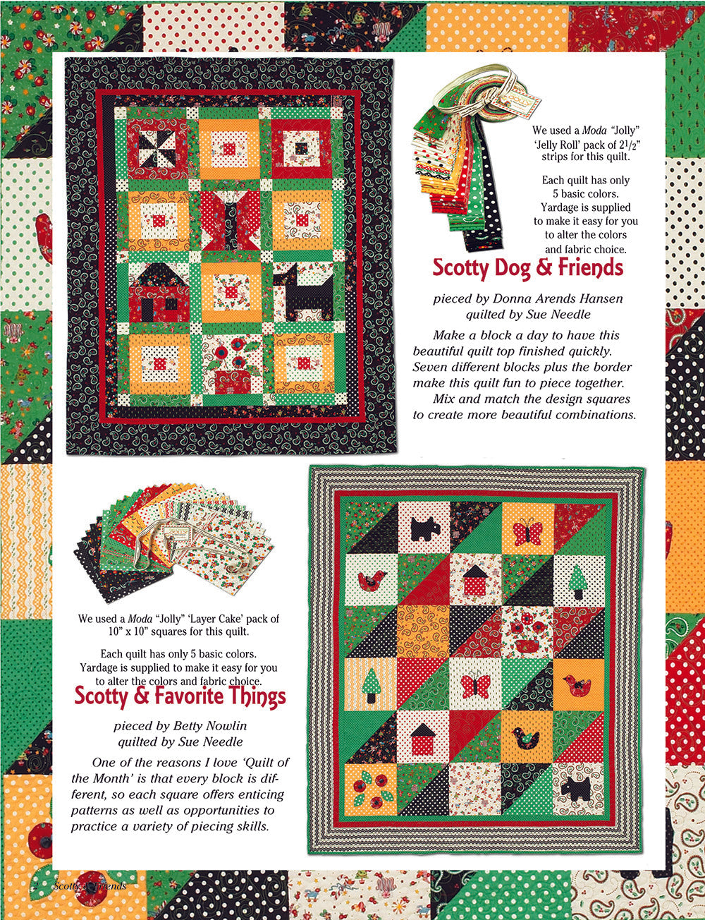 Scotty & Friends: Quilt Of The Month