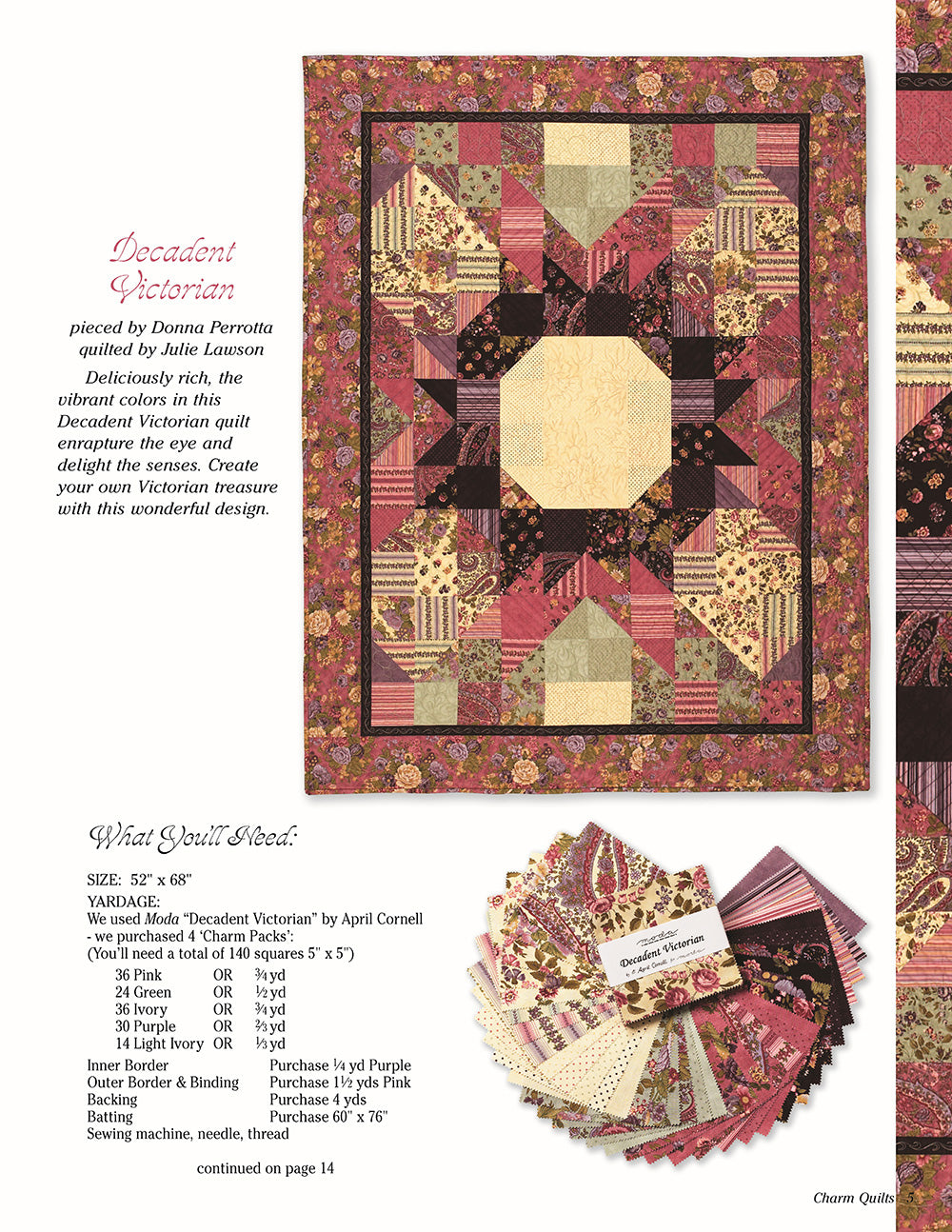 Charm Quilts - Fox Chapel Publishing Co.