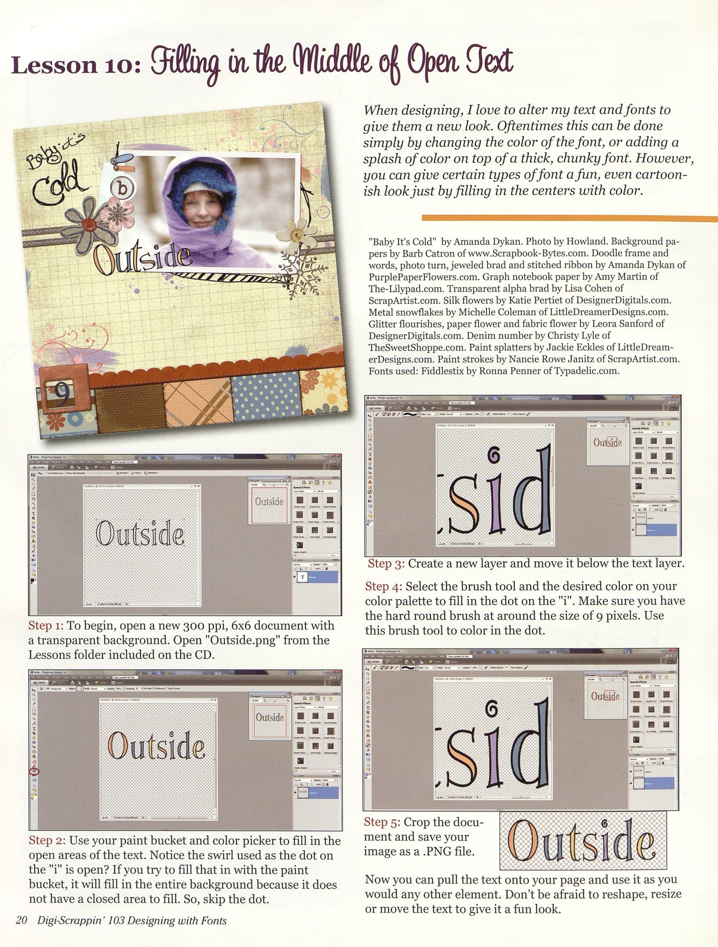 Digi-Scrappin' 103: Designing with Fonts CD