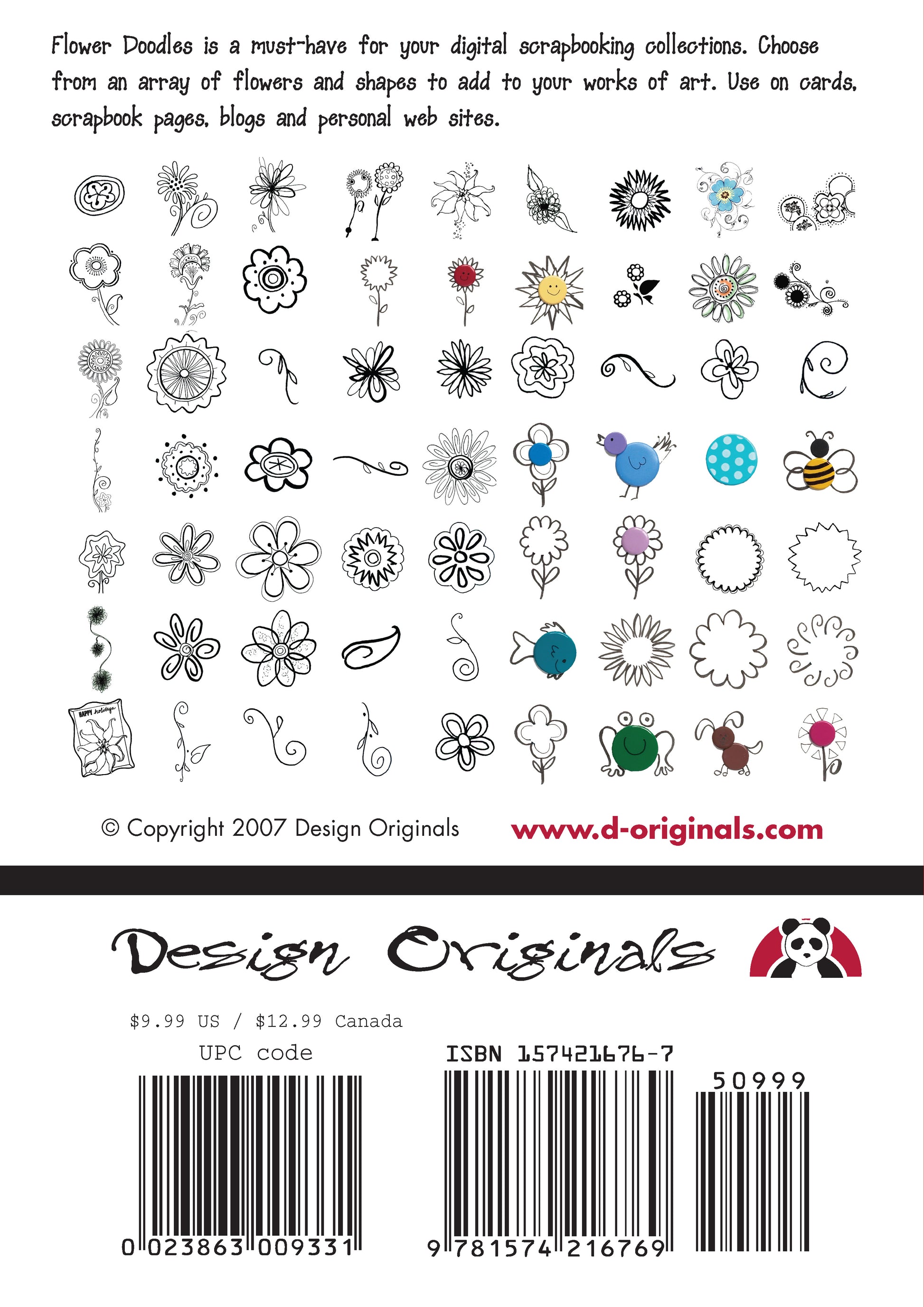 Flower Doodles: Digi Scrappin' CD - Fox Chapel Publishing Co.