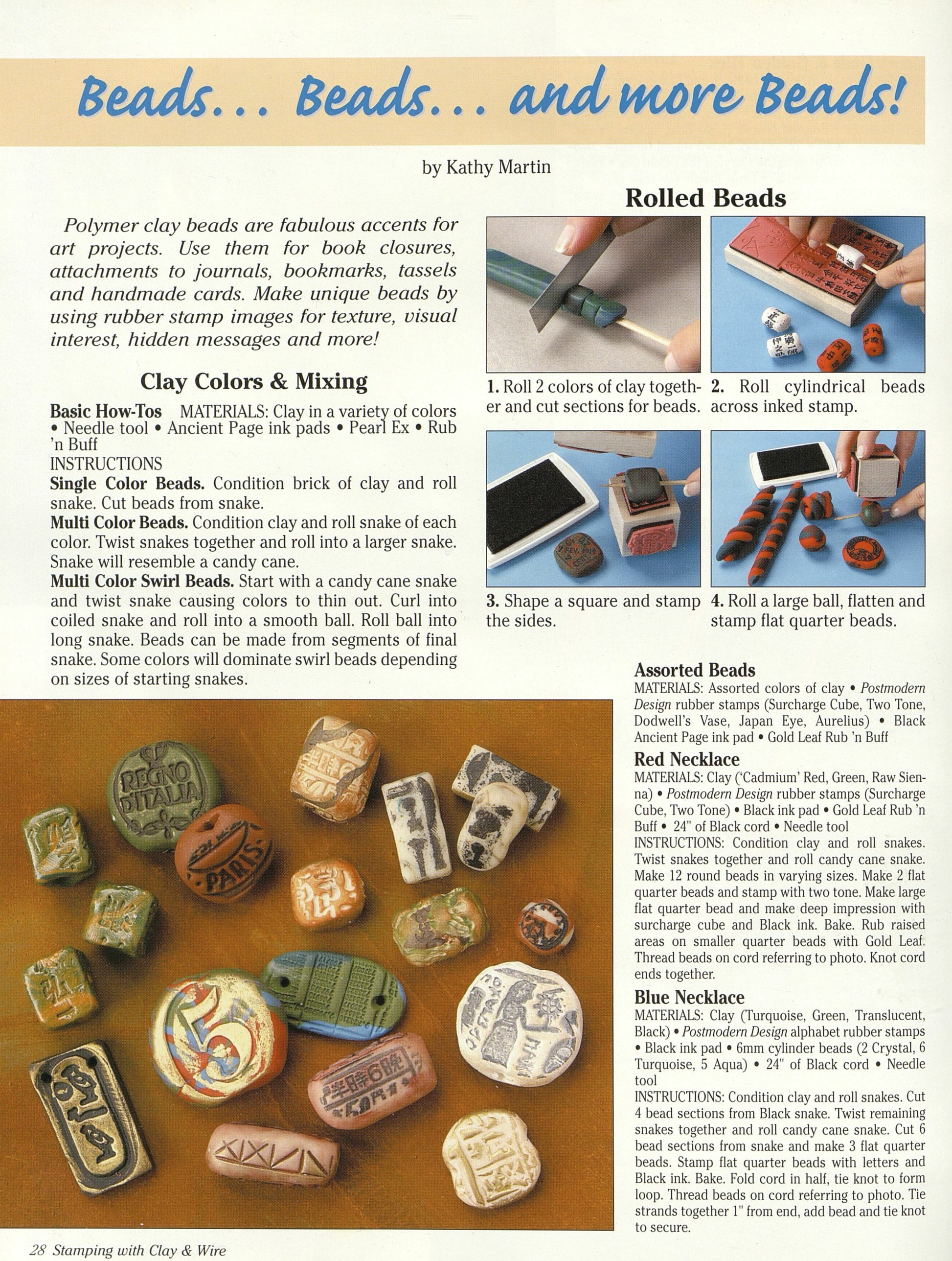 Stamping Polymer Clay & Wire - Fox Chapel Publishing Co.