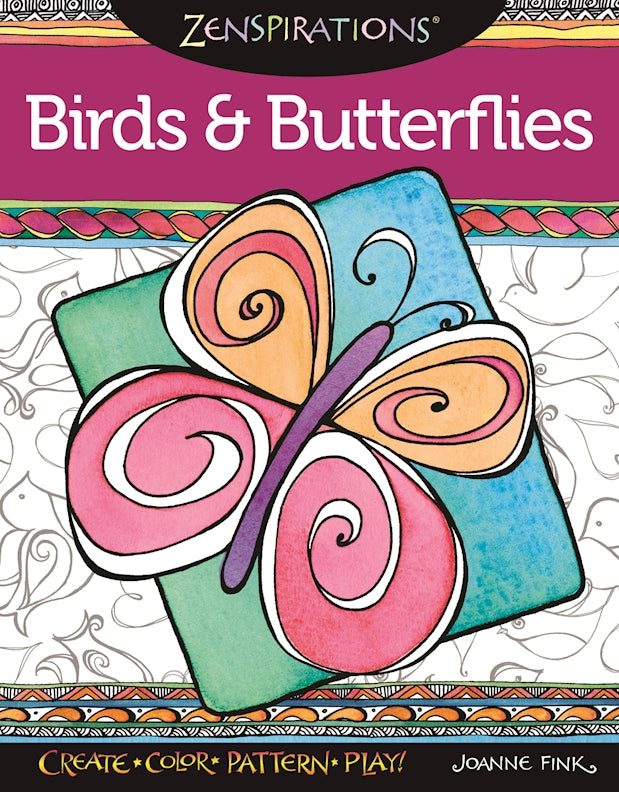 Zenspirations Coloring Book Birds & Butterflies