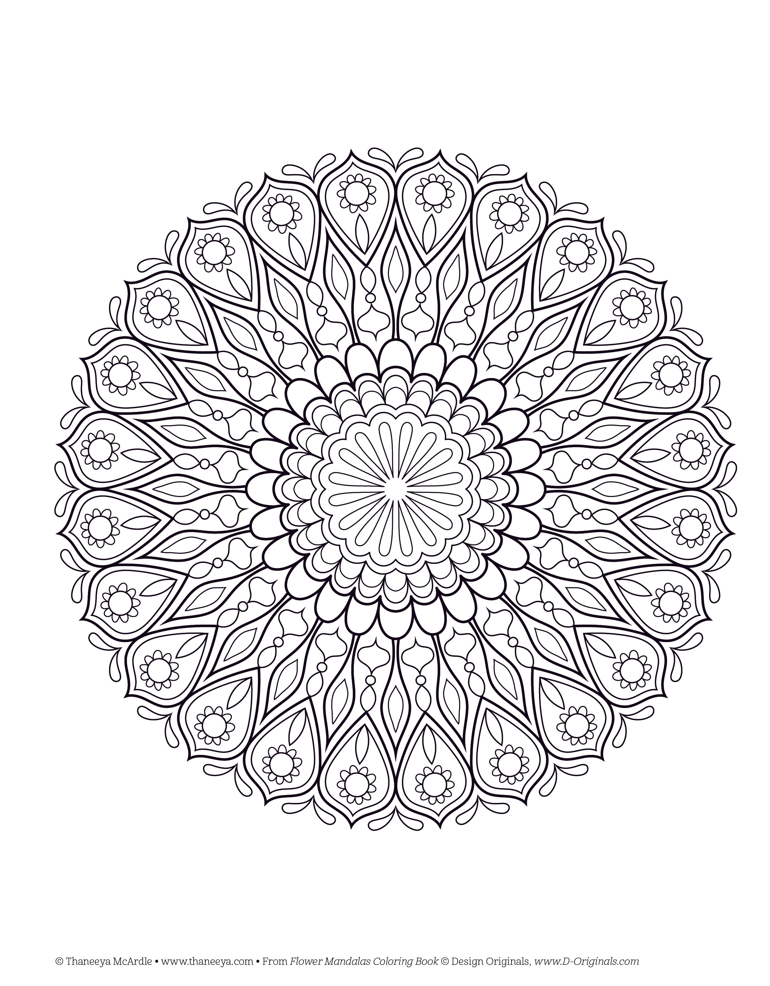 Whimsical Mandalas Coloring Page from Thaneeya McArdle's Ultimate Guide to  Using Alcohol Markers