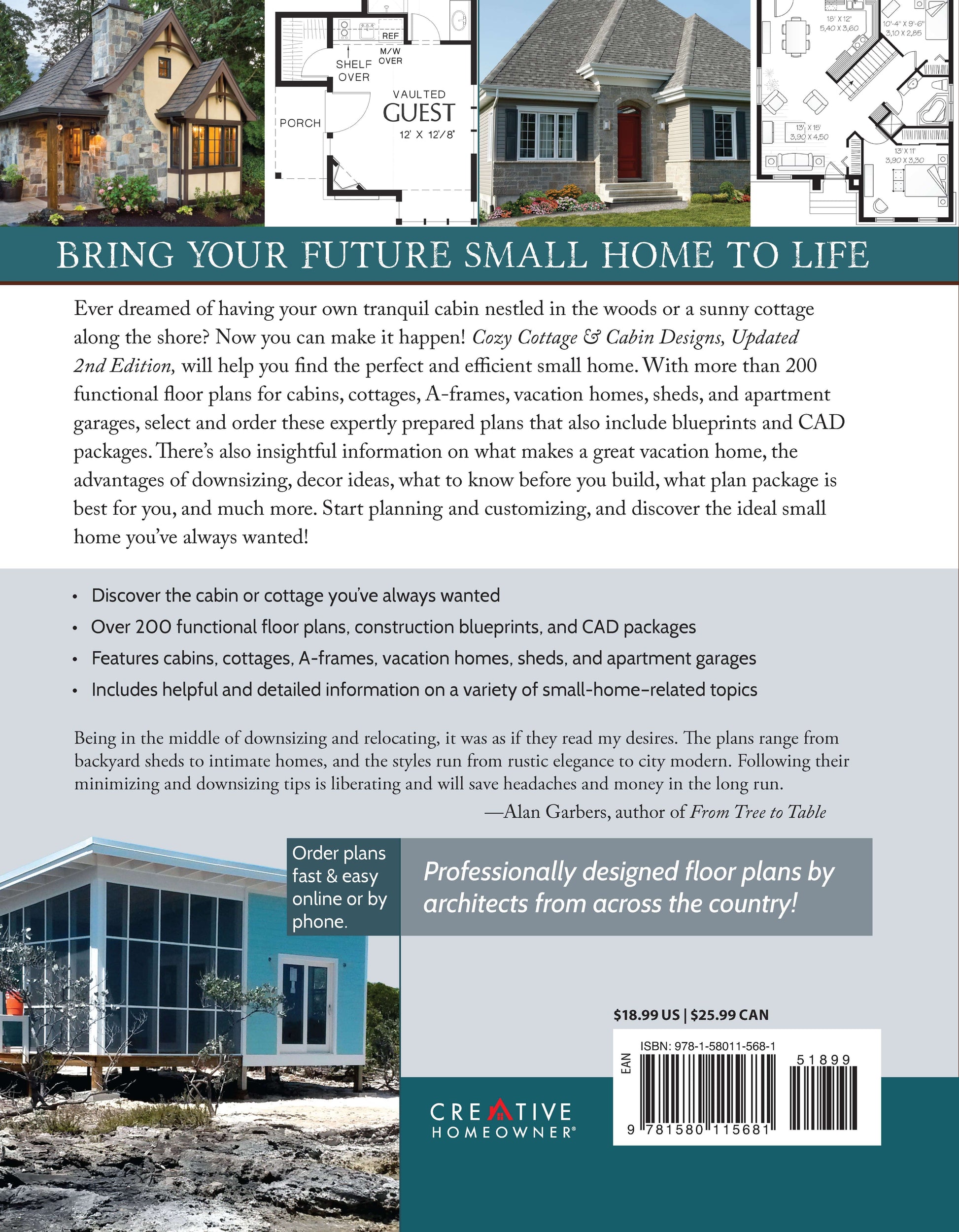 Cozy Cottage & Cabin Designs, Updated 2nd Edition - Fox Chapel Publishing Co.