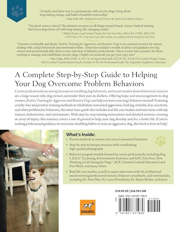 Positive Training for Aggressive and Reactive Dogs - Fox Chapel Publishing Co.