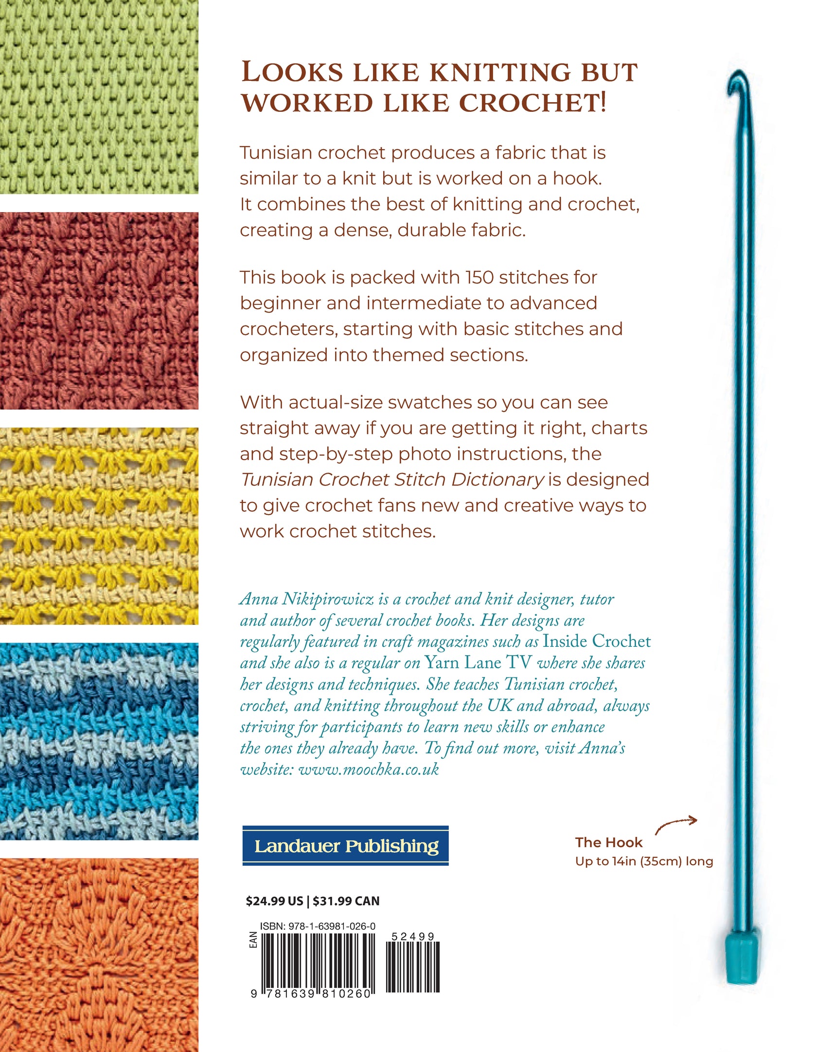 Tunisian Crochet Stitch Dictionary Fox Chapel Publishing Co