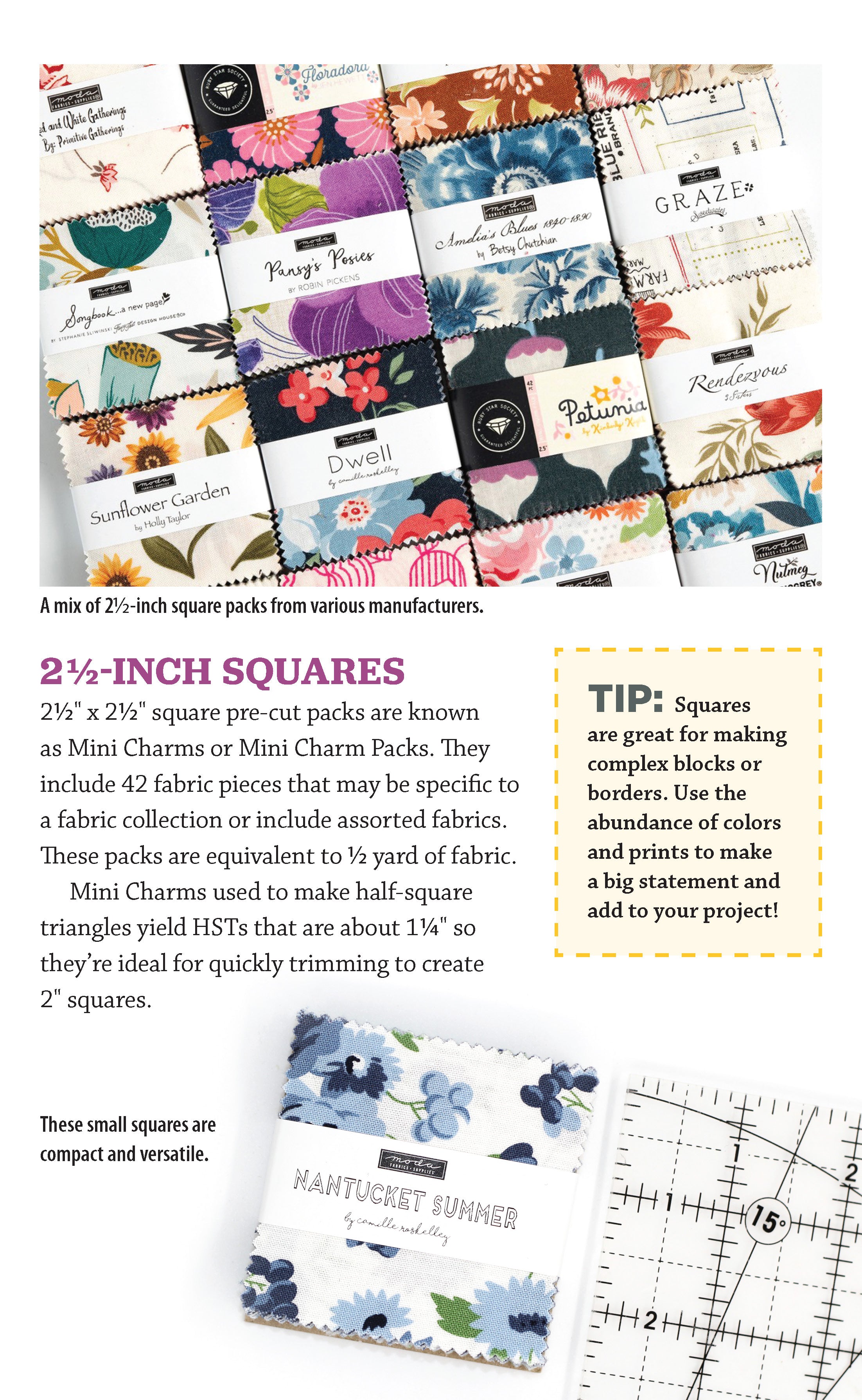 All About Precut Fabric for Quilting - Types, Sizes, Instructions + Free  Printable Reference Card
