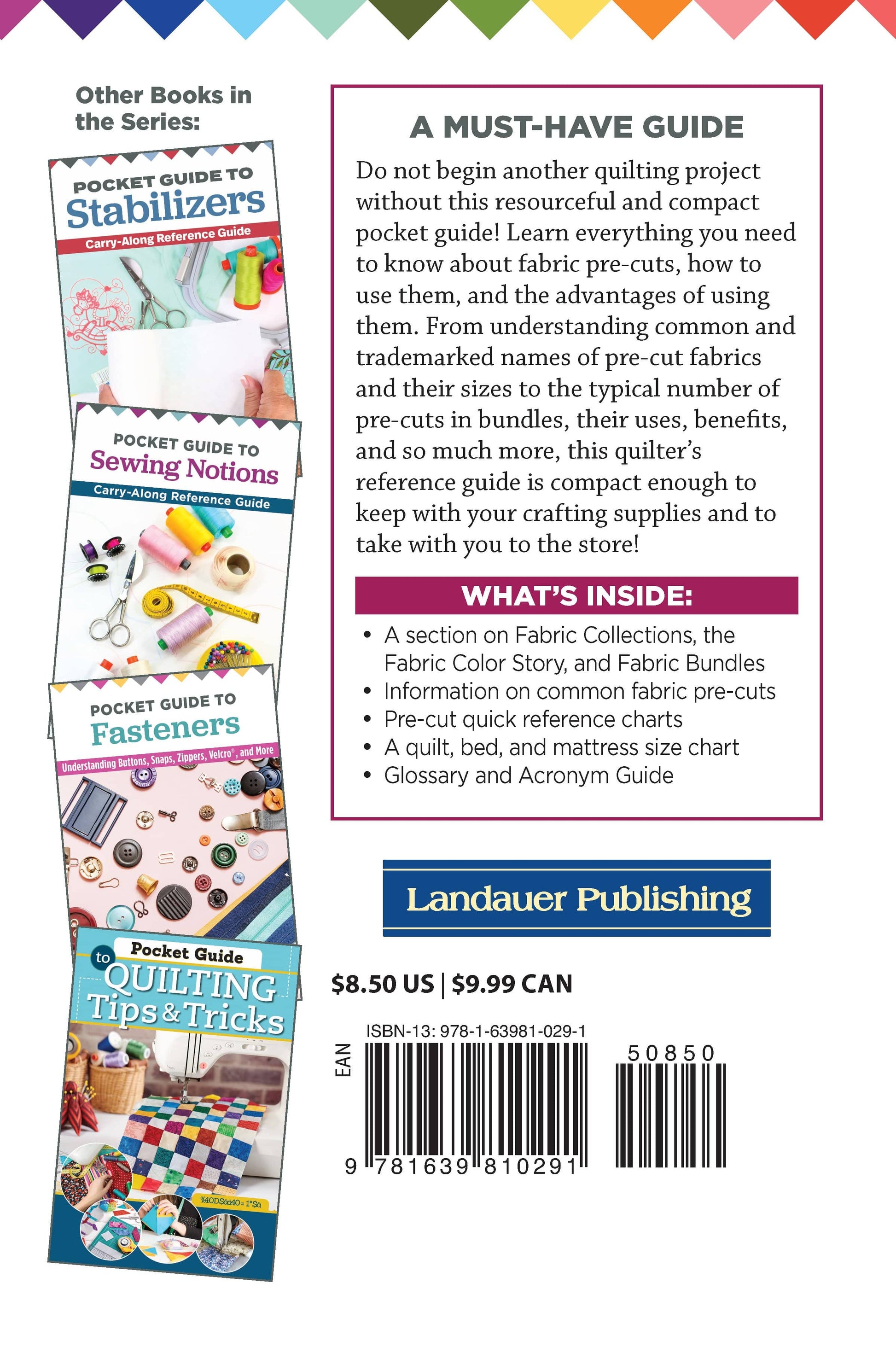 Pocket Guide to Fabric Pre-cuts - Fox Chapel Publishing Co.