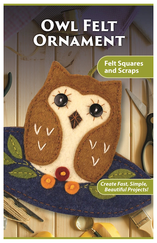 Owl Felt Ornament Pattern Pack - Fox Chapel Publishing Co.
