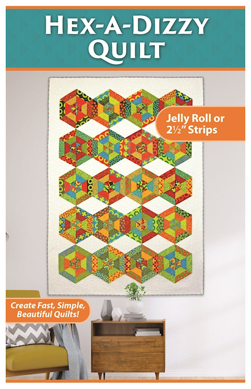 Hex-a-Dizzy Quilt Pattern Pack - Fox Chapel Publishing Co.