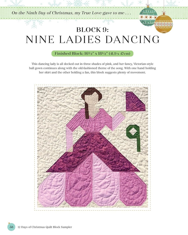 12 Days of Christmas Quilt Block Sampler