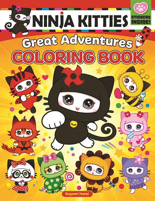 Ninja Kitties Great Adventures Coloring Book