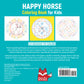 Happy Horse Coloring Book for Kids