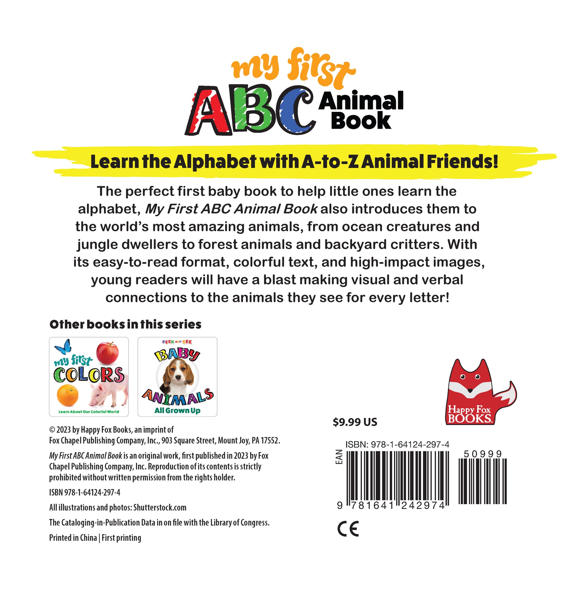 My First ABC Animal Book - Fox Chapel Publishing Co.