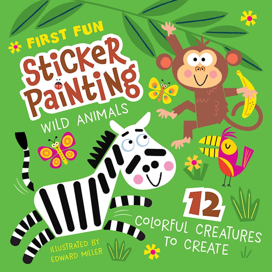 First Fun Sticker Painting: Wild Animals